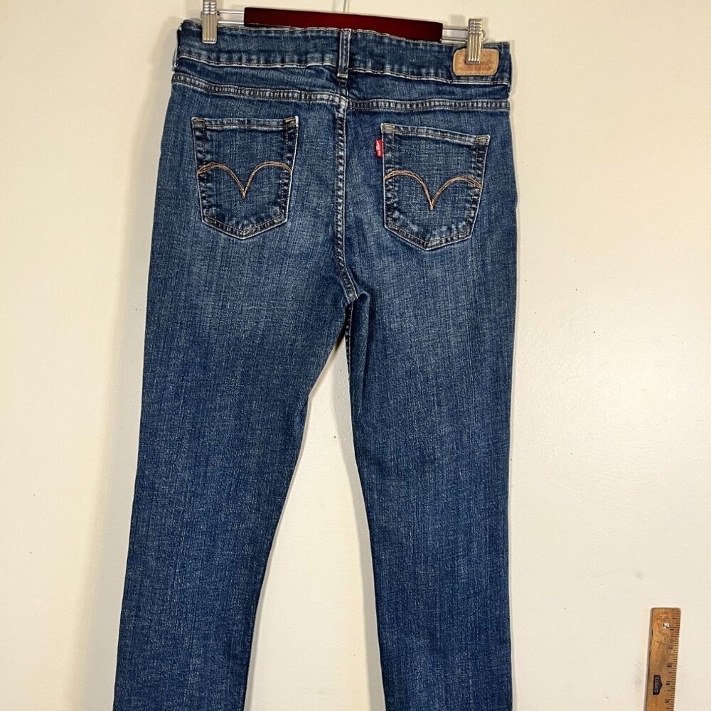 Levis Denim Jean 12 Straight Leg Western Cowgirl Slender 526th Classic Med Wash - Picture 8 of 15